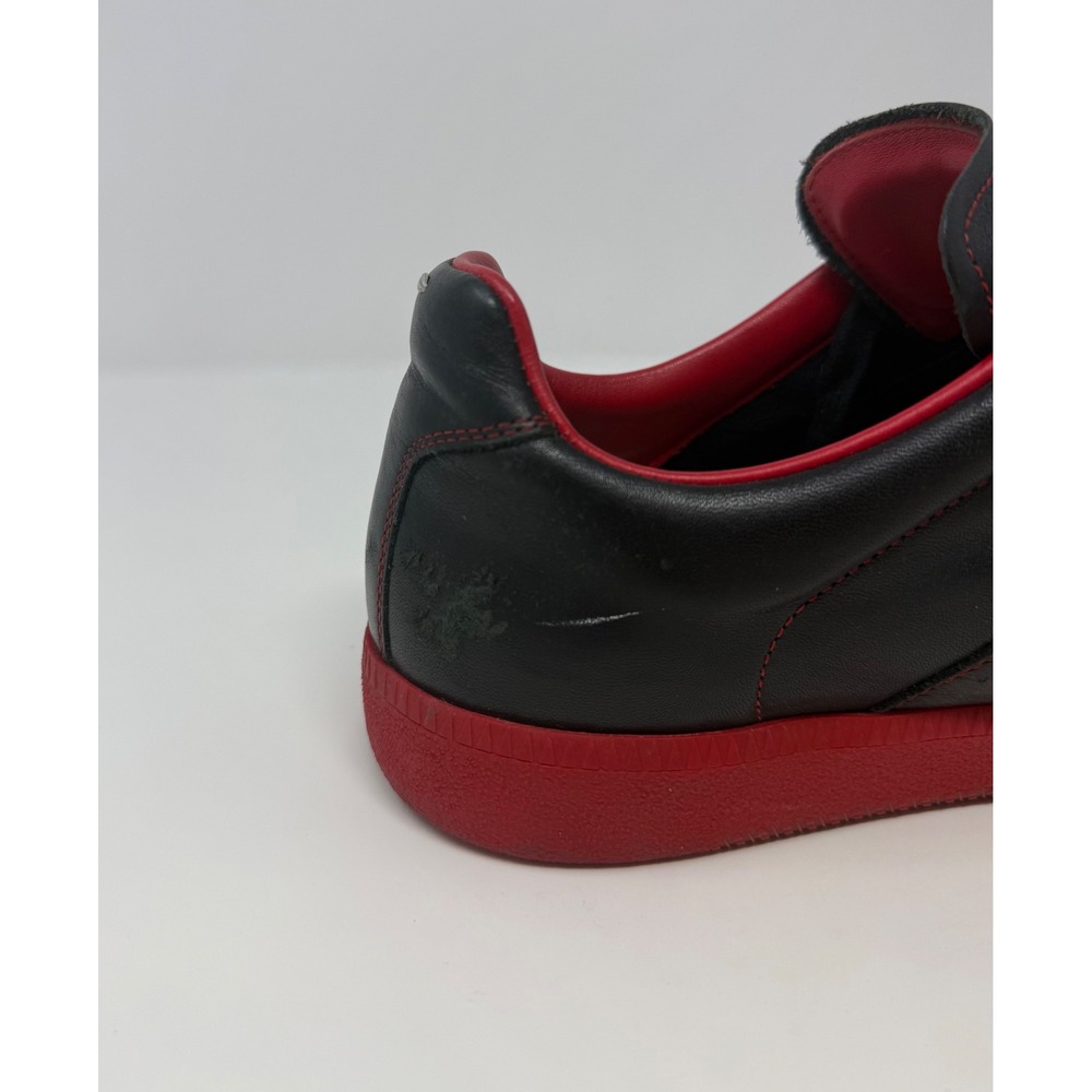 Maison Margiela Replica GAT Leather Sneaker Black Red Size 10 US 43 EU - Picture 9 of 9